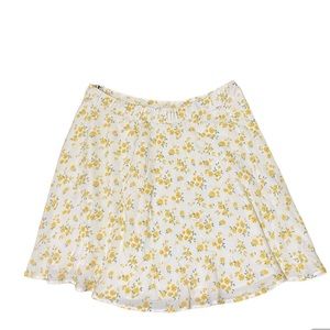 Hollister Ultra High Rise Floral Skater Skirt